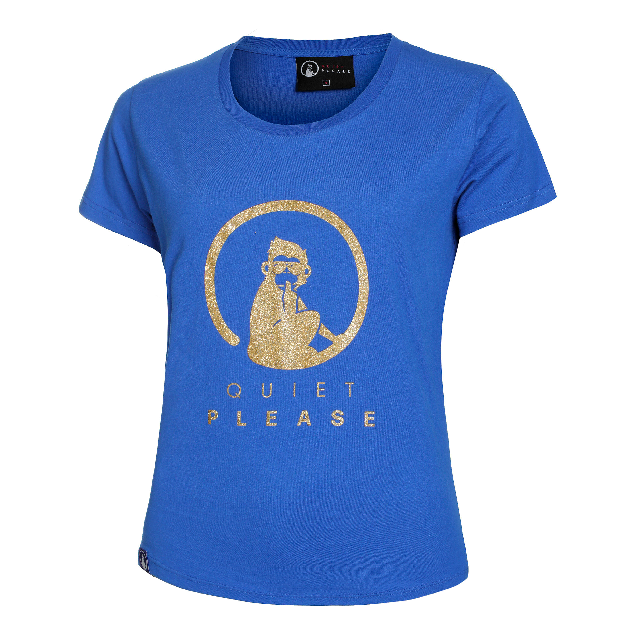 Baseline Logo T-Shirt Damen - Blau, Gold