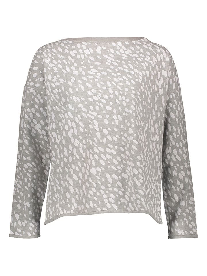 Juvia Sweatshirt in Grau/ Weiß günstig kaufen