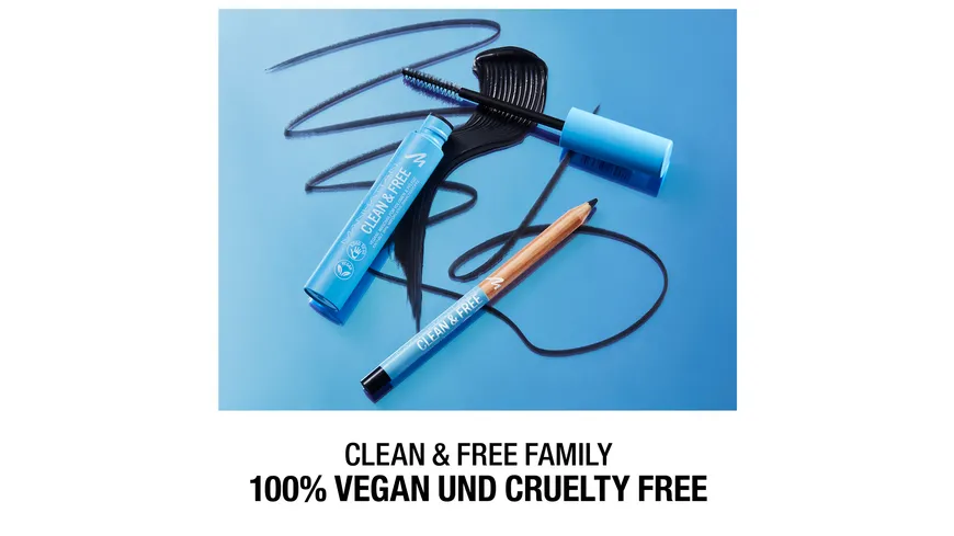 MANHATTAN COSMETICS Clean & Free Eyeliner Pencil 1 - Pitch Black