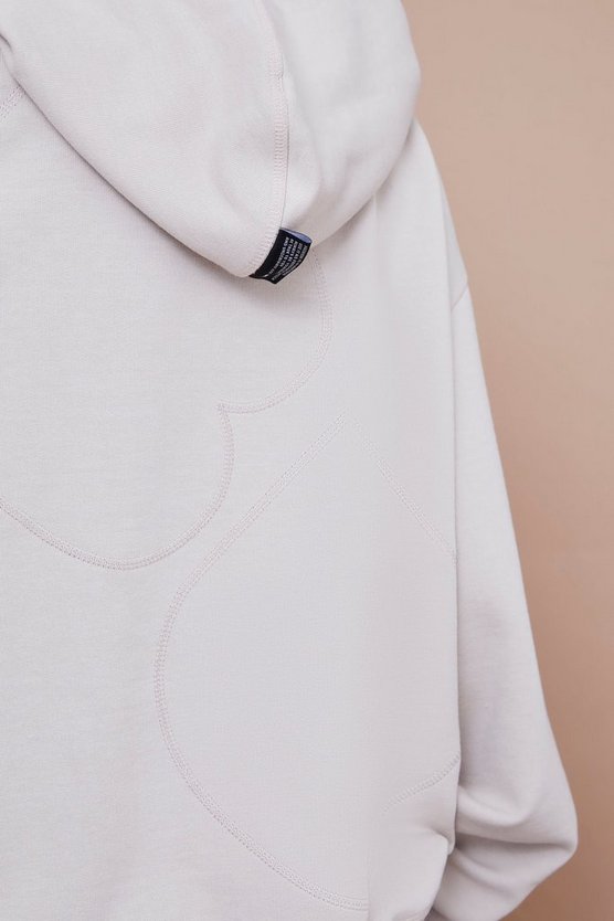Kastiger Oversize Hoodie mit Reißverschluss