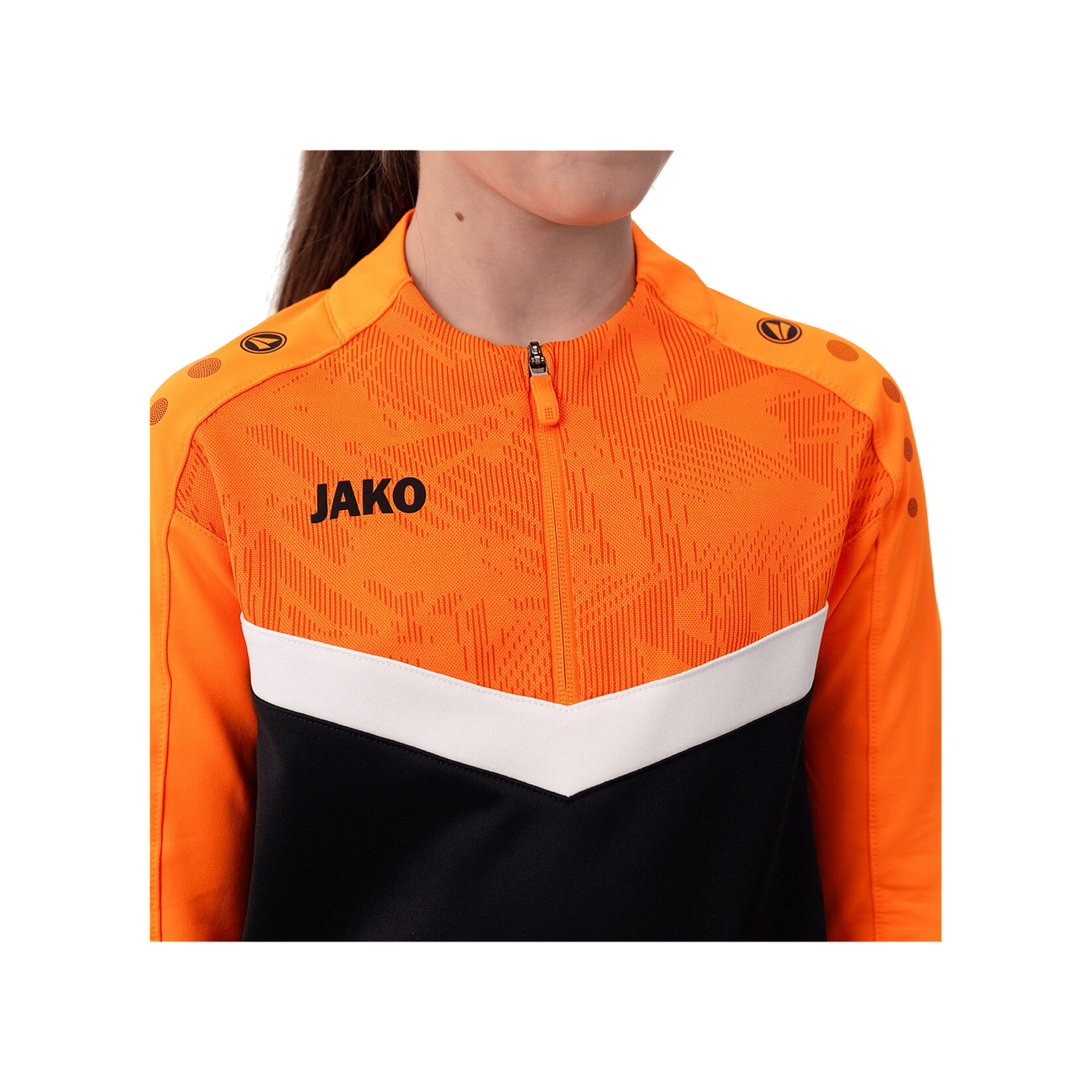 JAKO Iconic HalfZip Sweatshirt Kids Schwarz F807