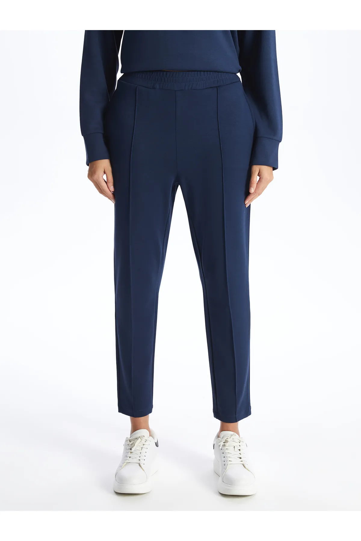 LC Waikiki  LCW Vision Damen-Jogginghose mit elastischem Bund, geradem Interlock-Design