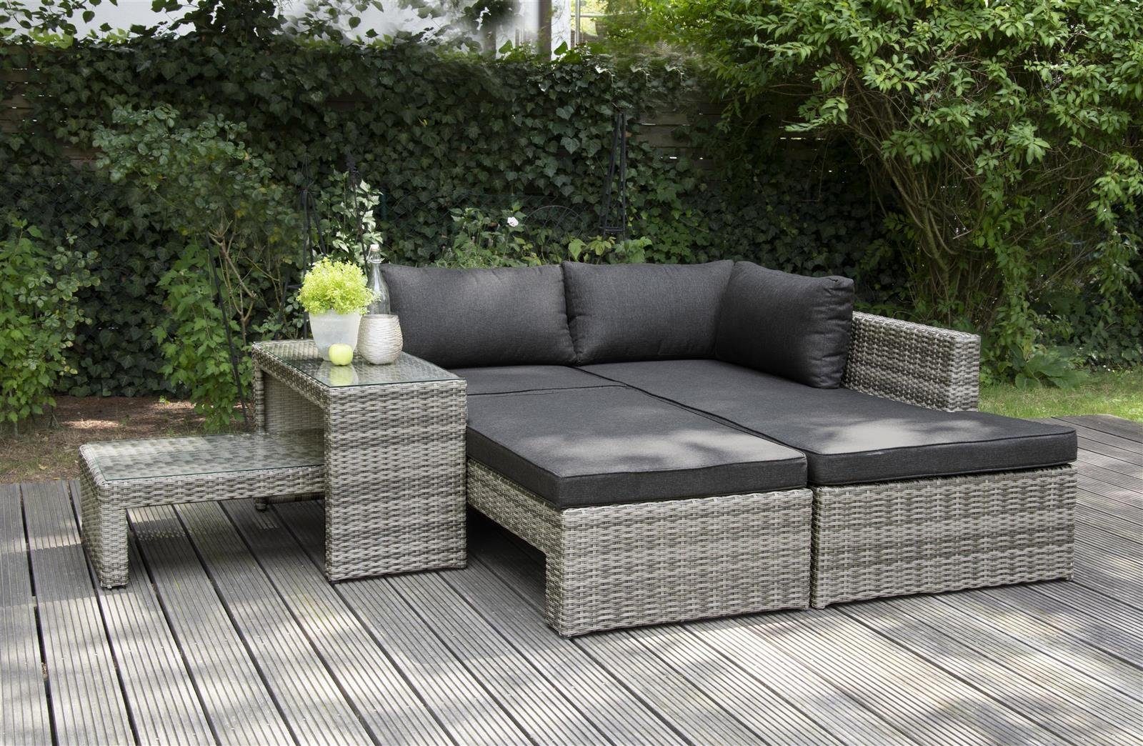 bellavista - Home&Garden® Gartenlounge-Set Multifunktionslounge Maximum braun, (Set, 8-tlg)
