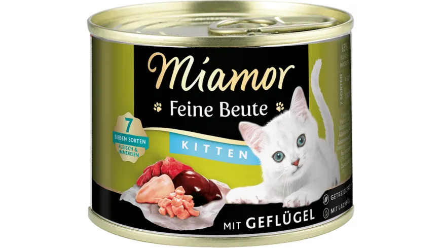 Miamor Katzennassfutter Feine Beute Kitten - Geflügel 185 g