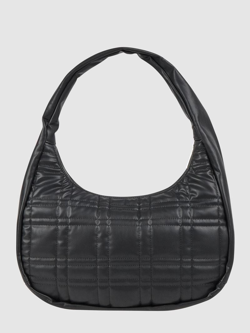 Hobo Bag in Leder-Optik in schwarz