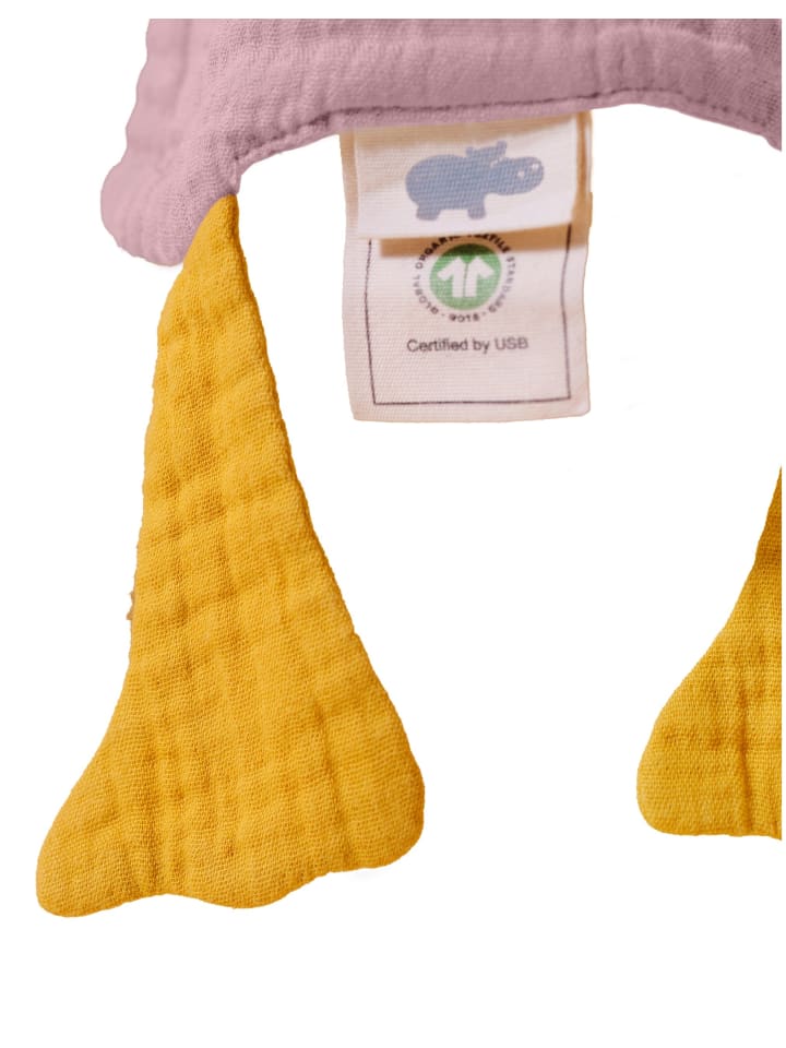 Mababu Schmusetuch Ente aus Bio-Baumwolle Musselin in dusty rose günstig kaufen onesize