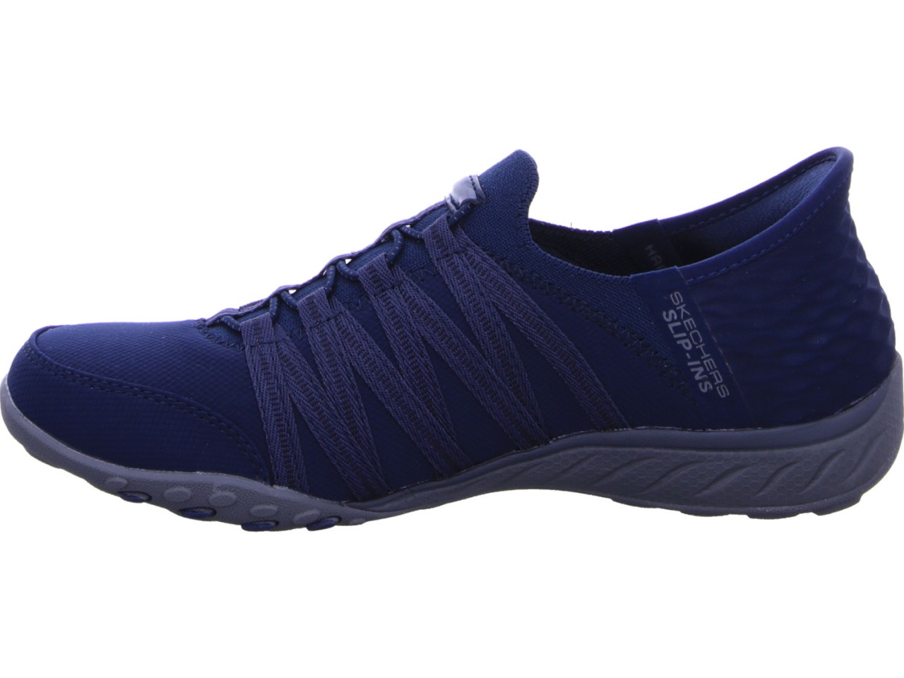 SKECHERS Sportliche Slipper blau Breathe Easy-ROLL WITH ME