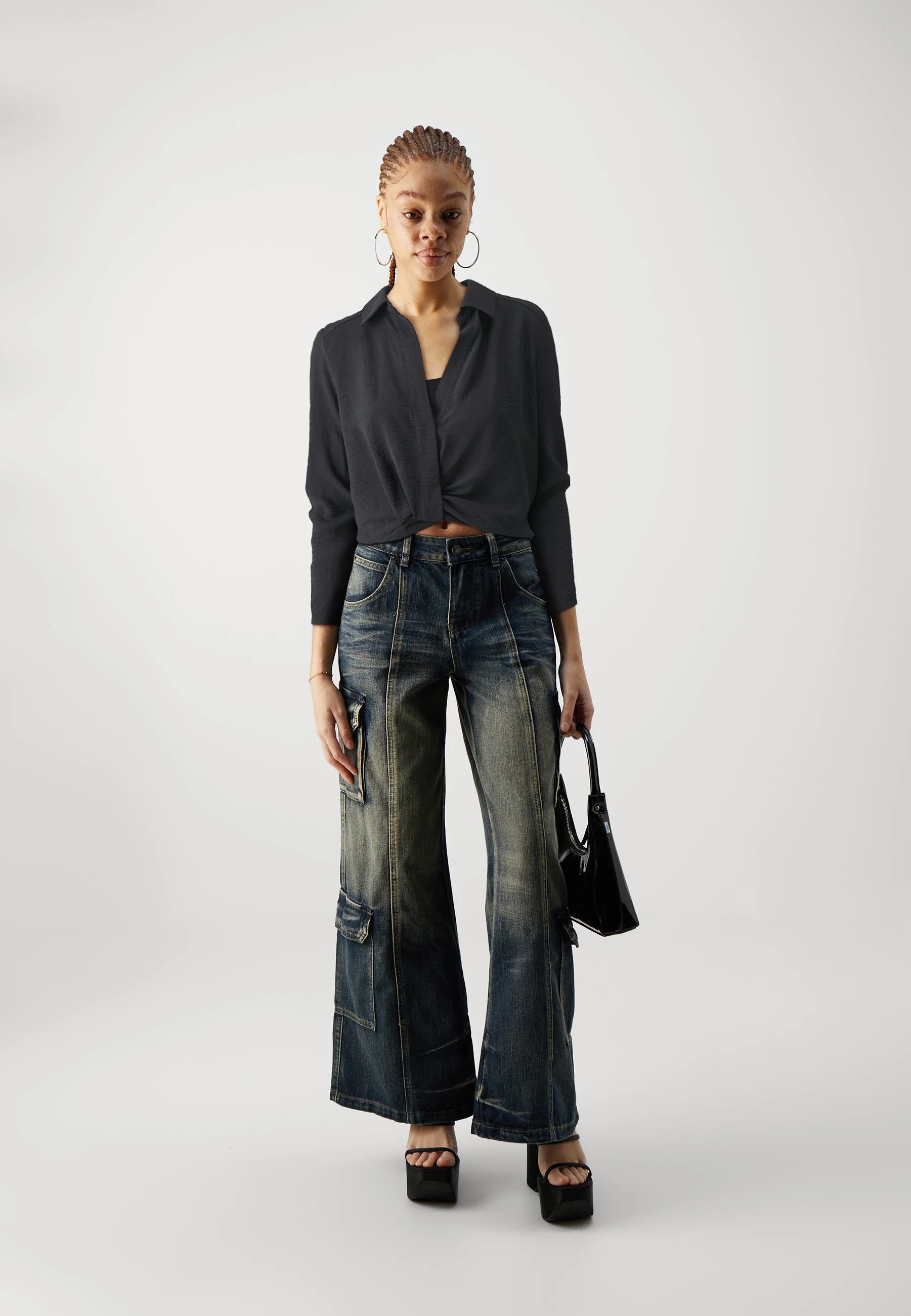 SOLO ONLDINA METTE COLLAR TIE - Blusa