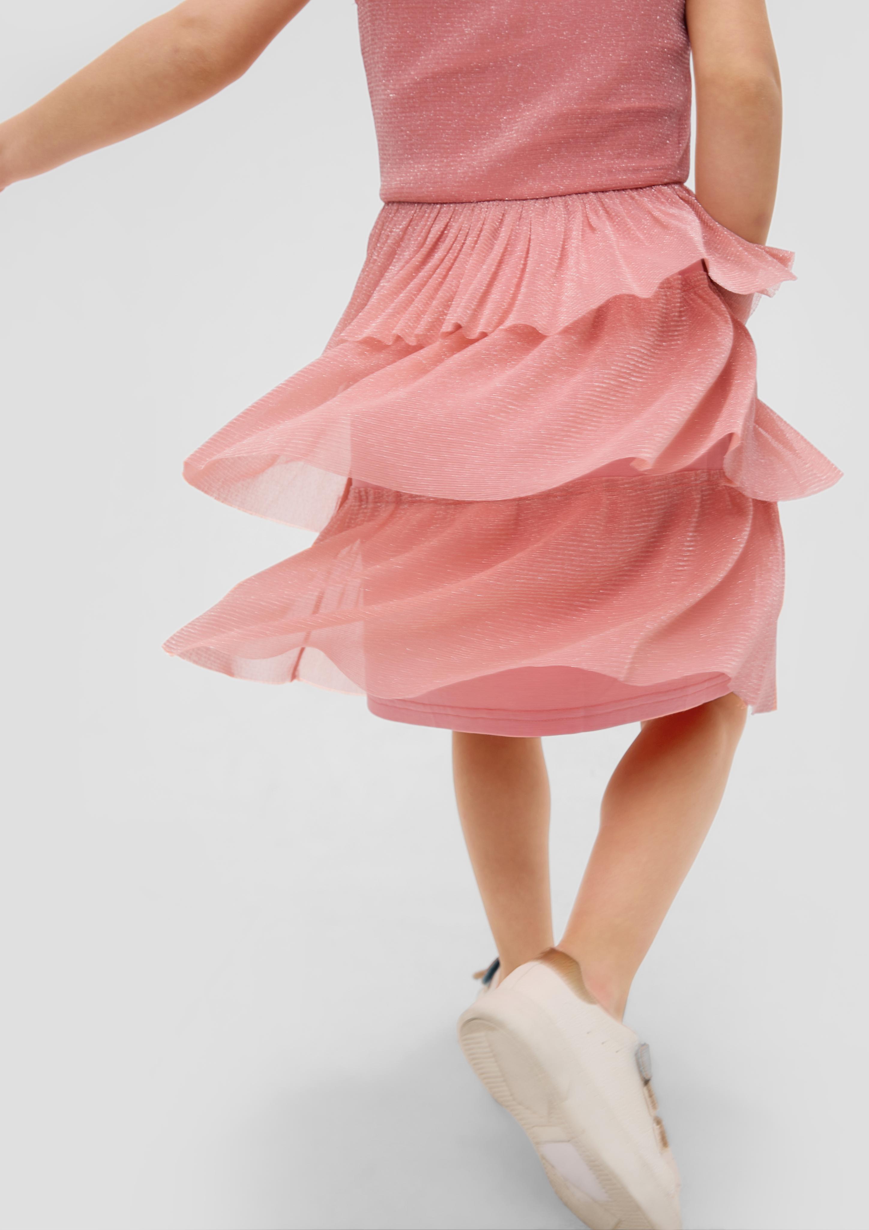 Mehrlagiges Kleid aus zartem Mesh  2140047-2152
