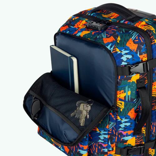 Small 2-wheel soft-sided suitcase, Boulogne blue