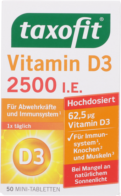 Taxofit VITAMIN D3 2500 I .E. Depot Tabletten