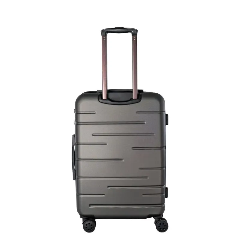 PSNGR Stripes Trolley M (66 cm) Erweiterbar - DK Grey