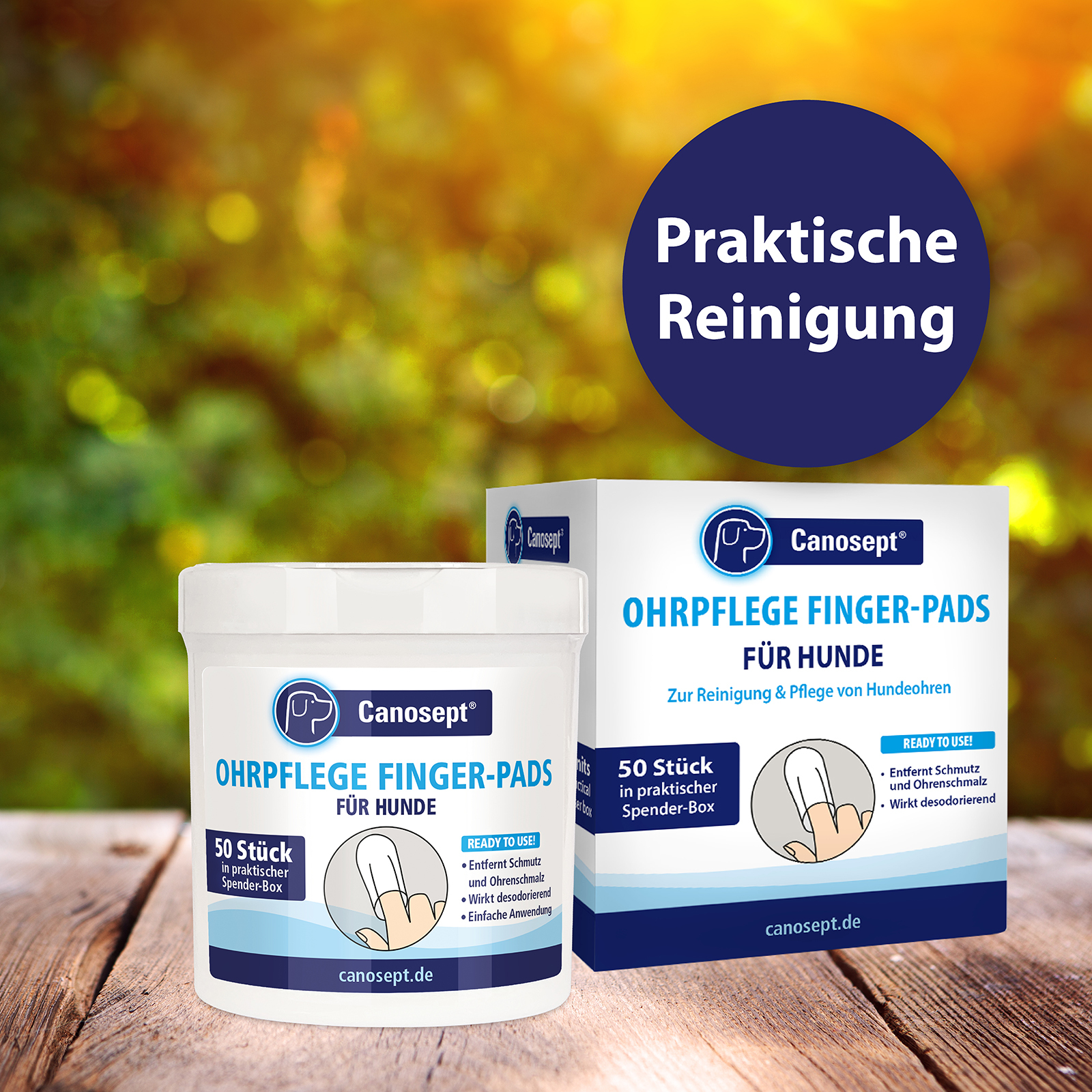 Canosept Augen- & Ohrenpflege Canosept Ohrpflege Finger-Pads für Hunde 50 Stück