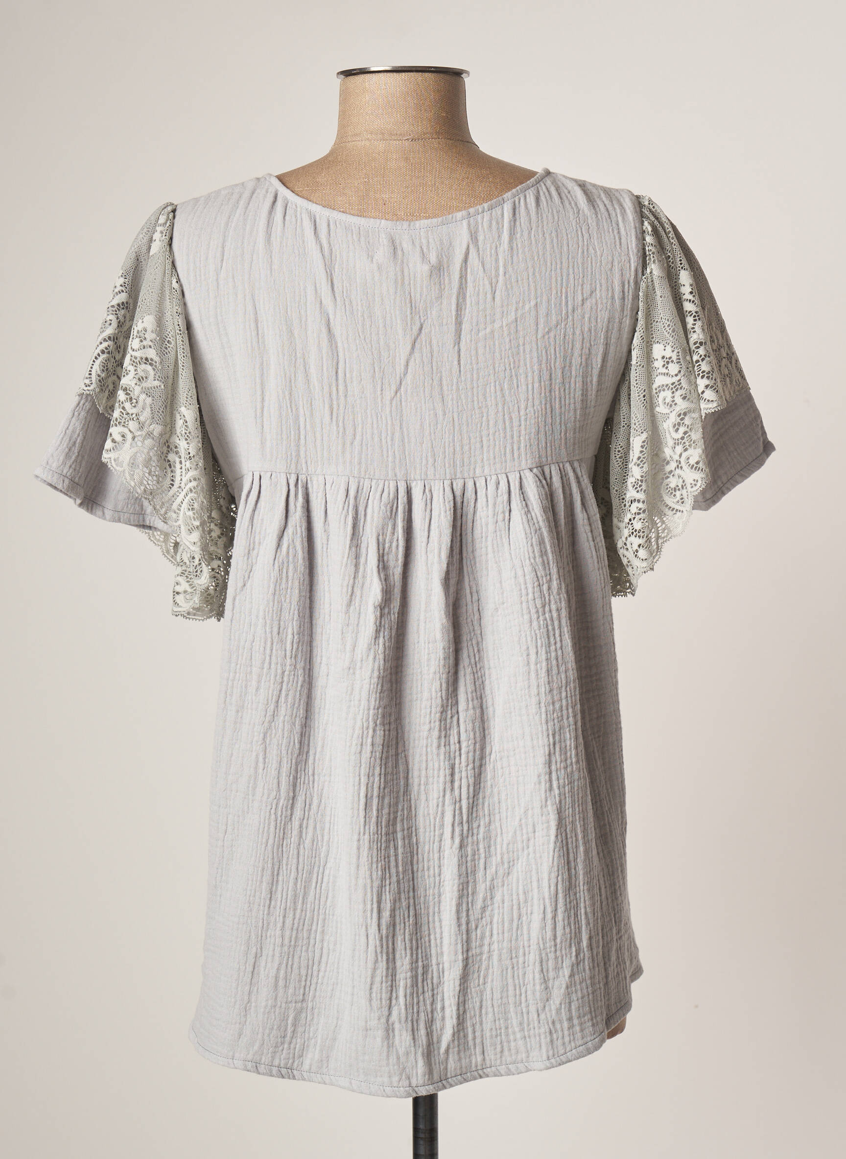 Latte Chemisiers Maternite Femme couleur gris