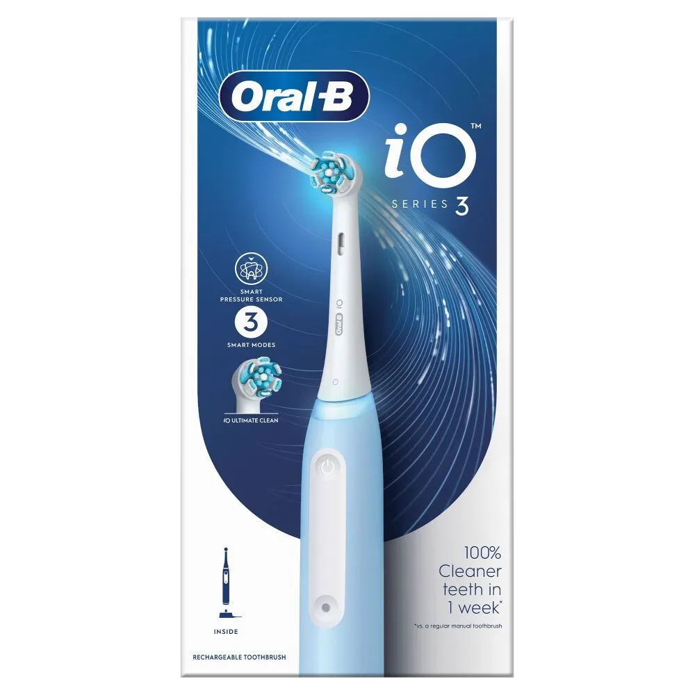 Oral-B iO 3 mėlynas elektrinis dantų šepetėlis