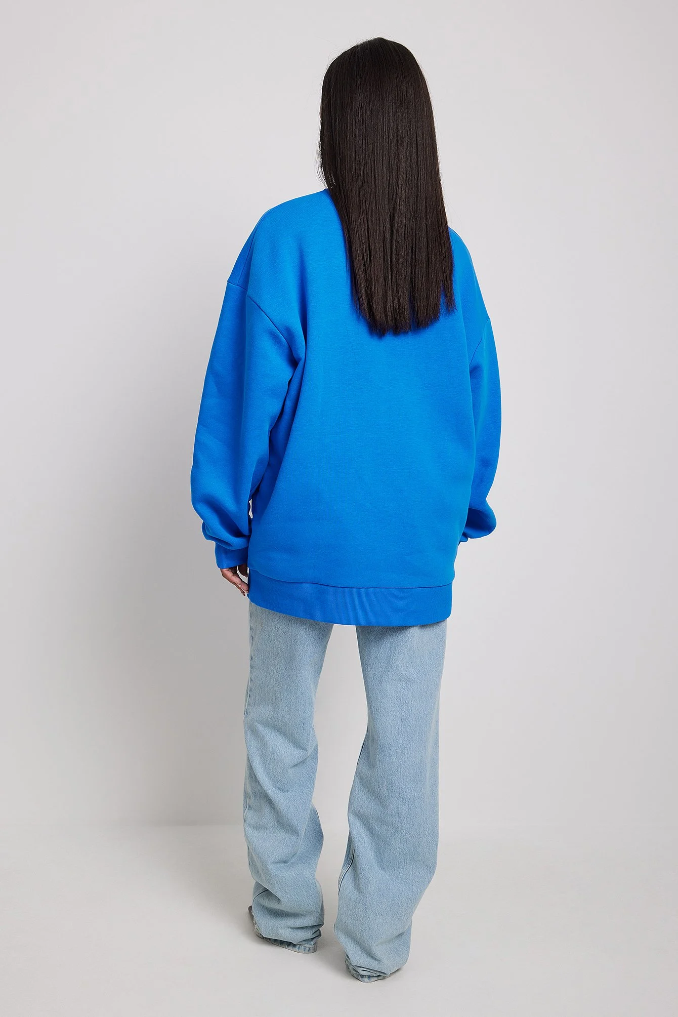 Gebürstetes Sweatshirt in Übergröße