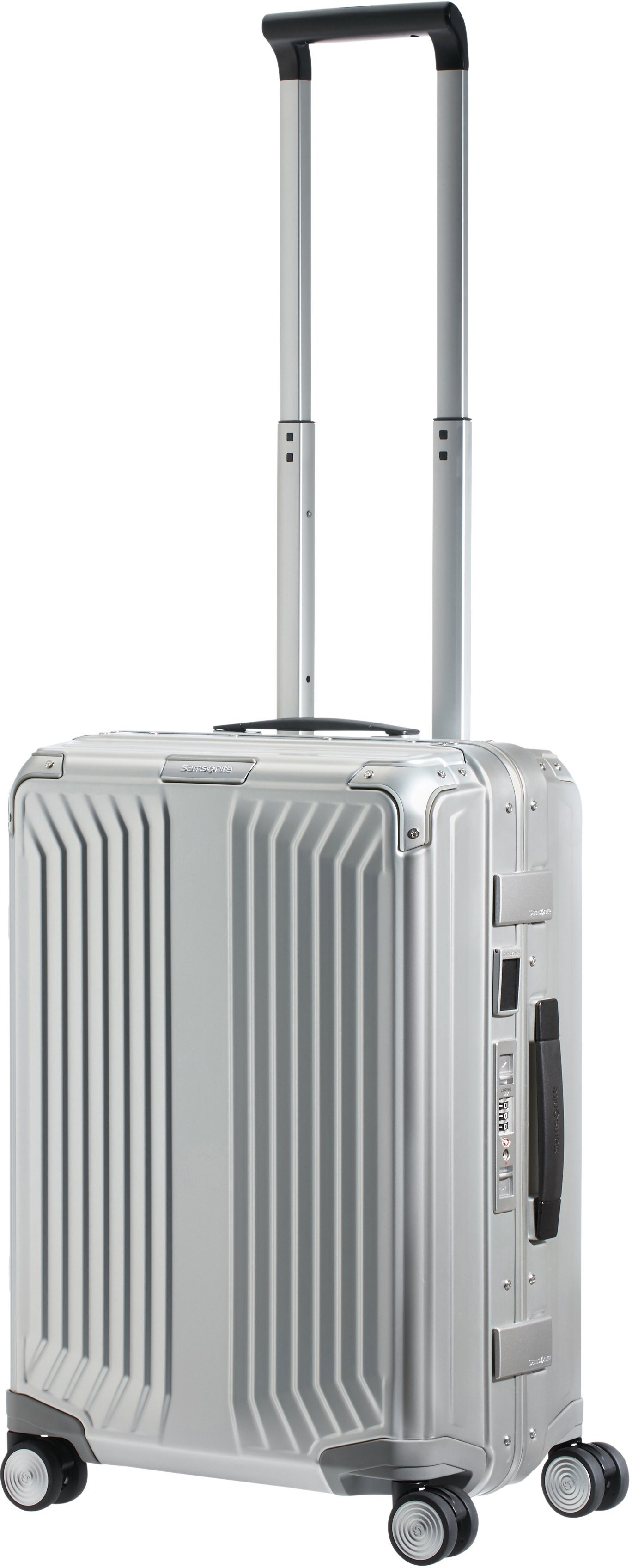 Samsonite Hartschalen-Trolley Lite-Box Alu, 55 cm, 4 Rollen, hergestellt aus Premium-Aluminium