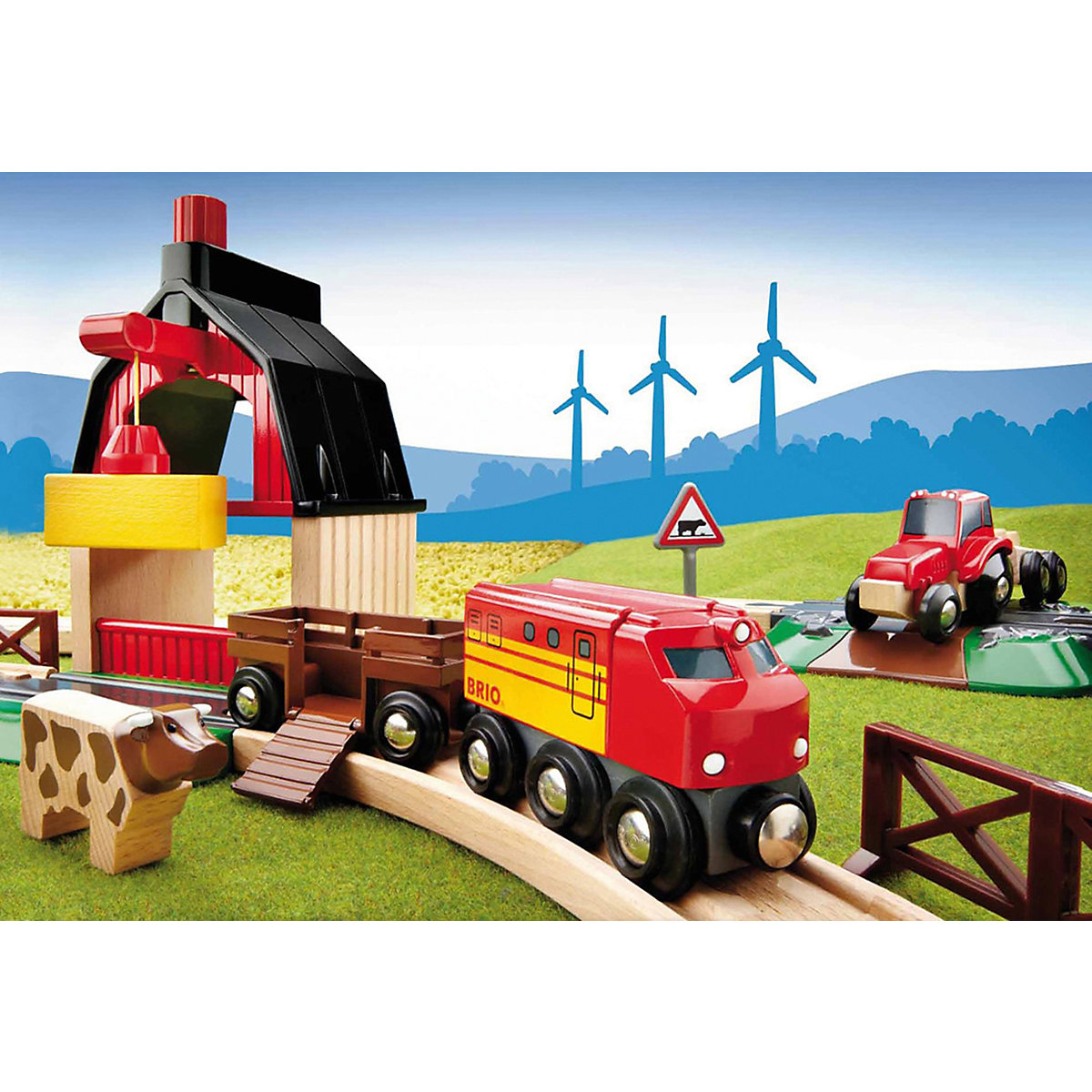 Bahn Bauernhof Set