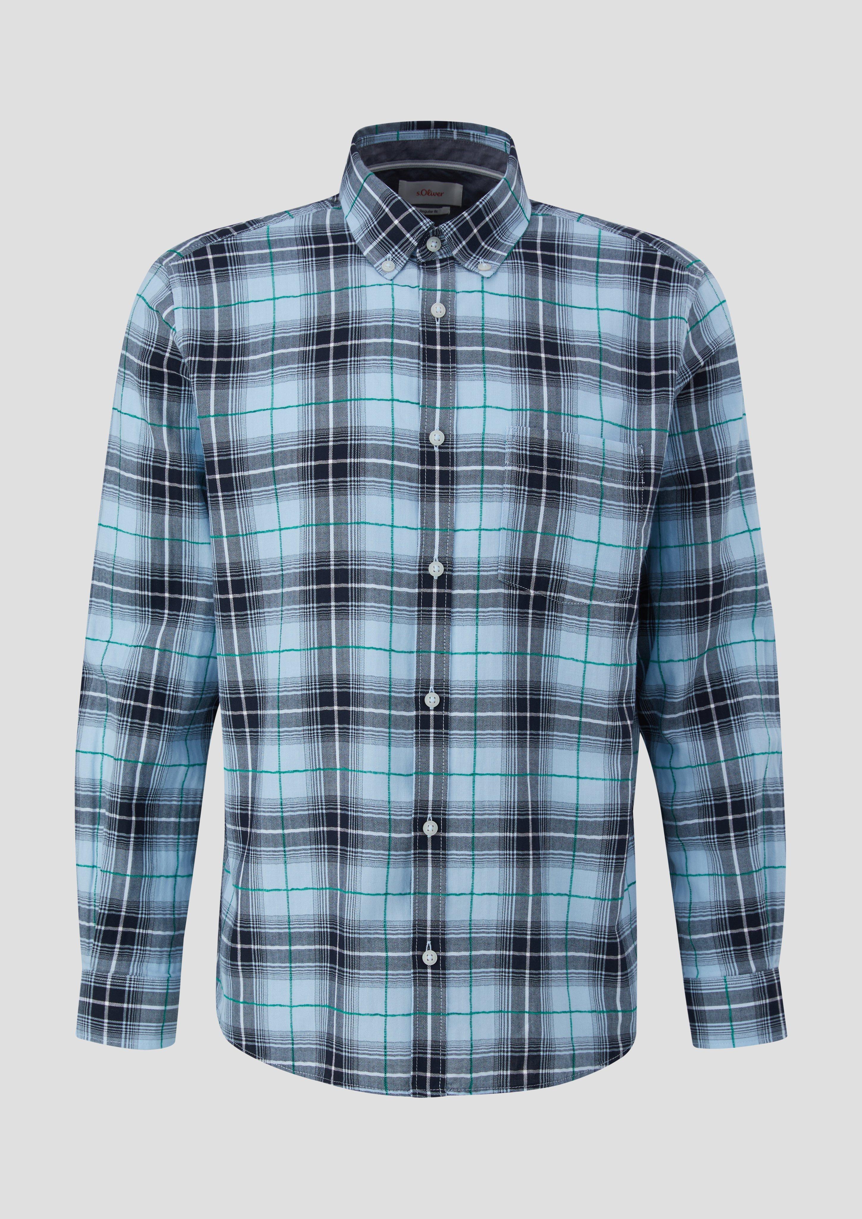 Regular: Langarmhemd mit Button-down-Kragen  2140654-50N1