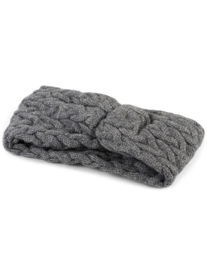 styleBREAKER Strick Stirnband in Dunkelgrau günstig kaufen onesize