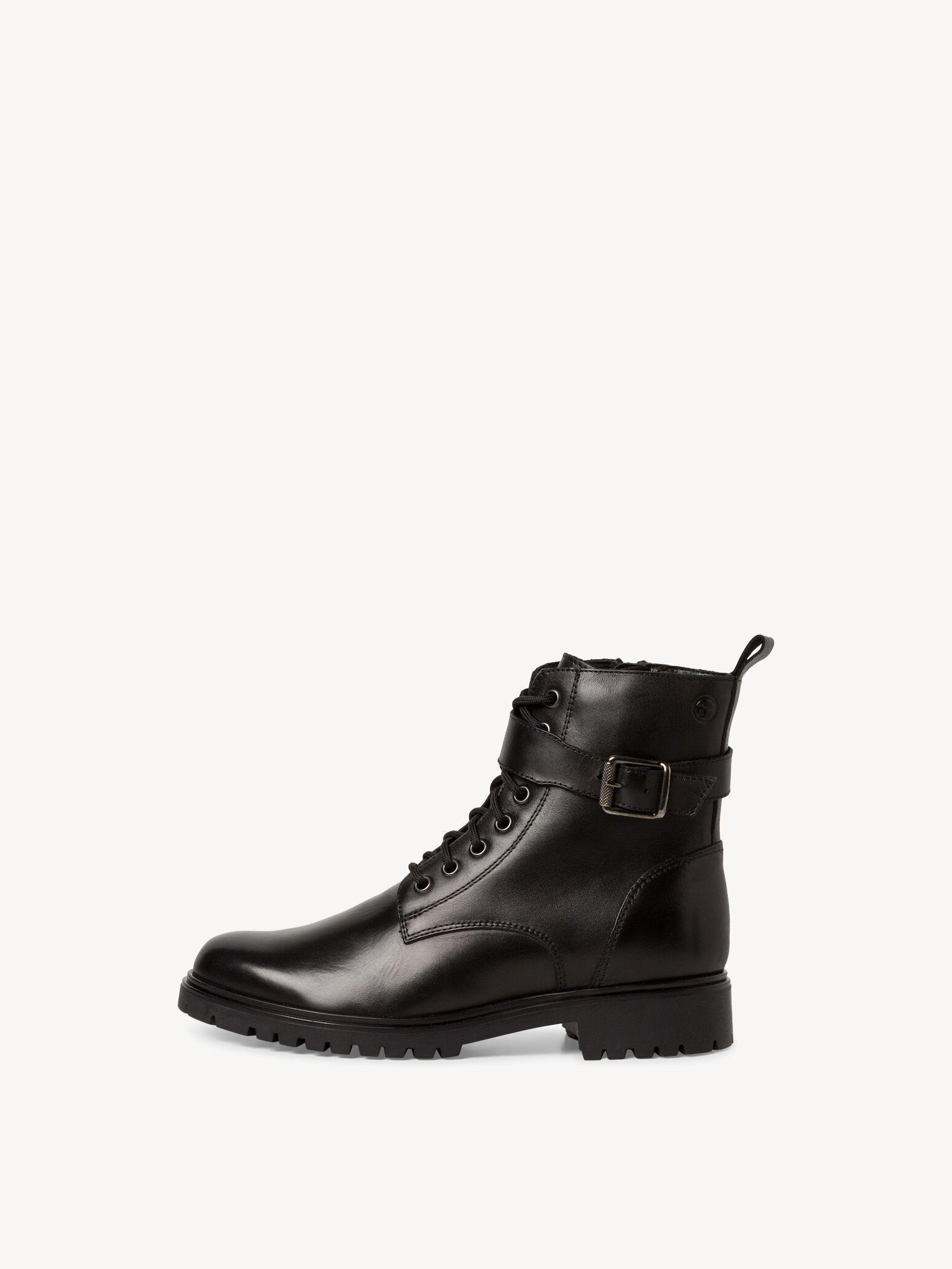 Bottine en cuir - noir