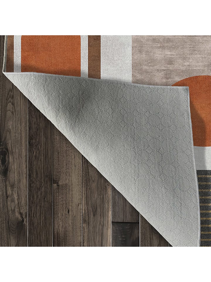 CARPET DIEM Kurzflor-Teppich in Hellbraun/ Grau/ Schwarz günstig kaufen