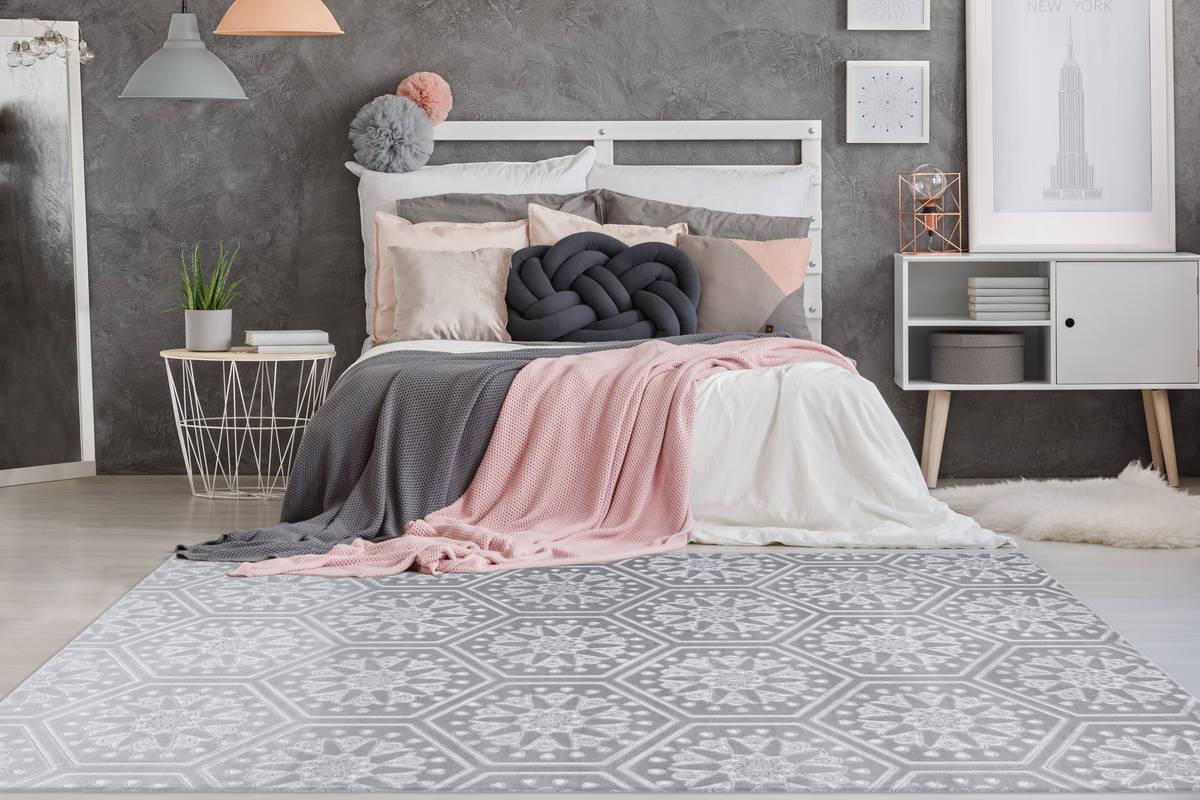 Arte Espina Hochflorteppich Monroe 200 Grau / Blau