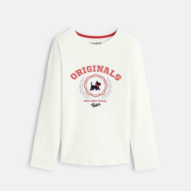 T-shirt Scottish Originals blanc fille Chipie