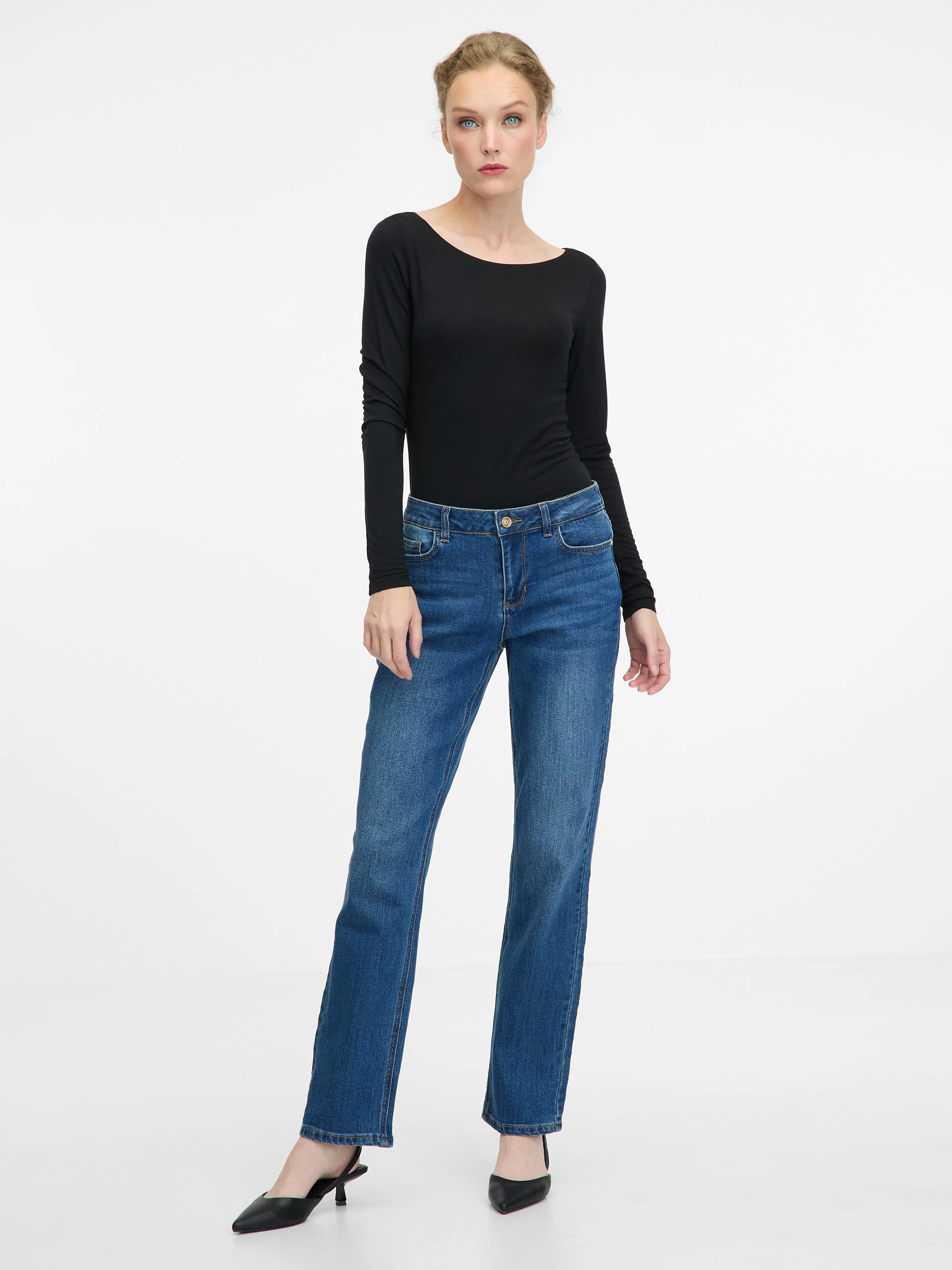 Schwarzes Damen-T-Shirt ORSAY