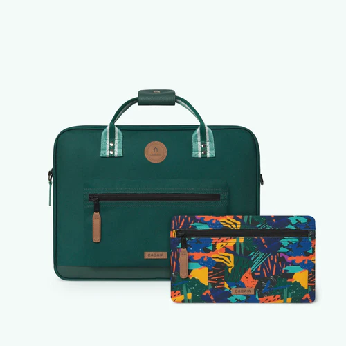 Lima green laptop bag