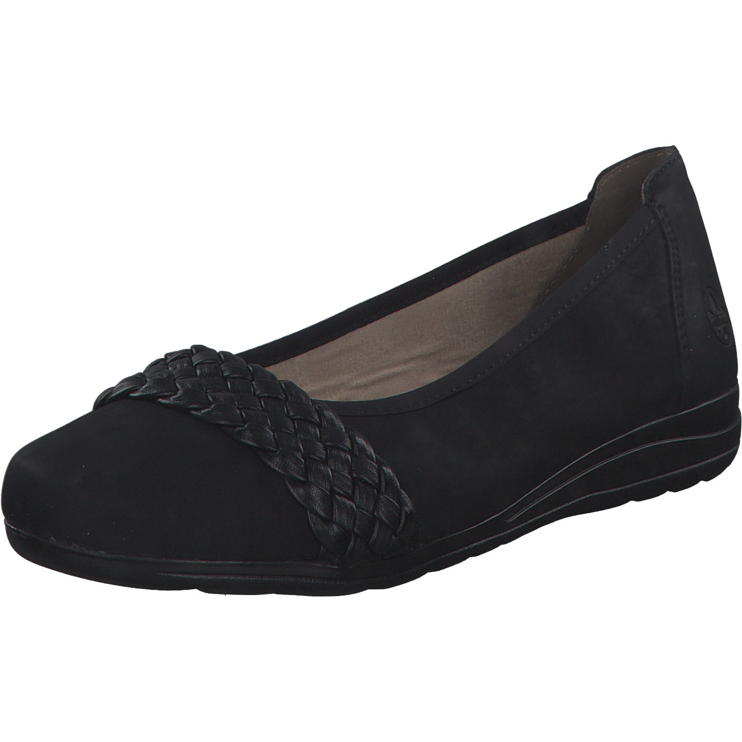 Rieker L9358, Ballerinas, Damen, schwarz/black