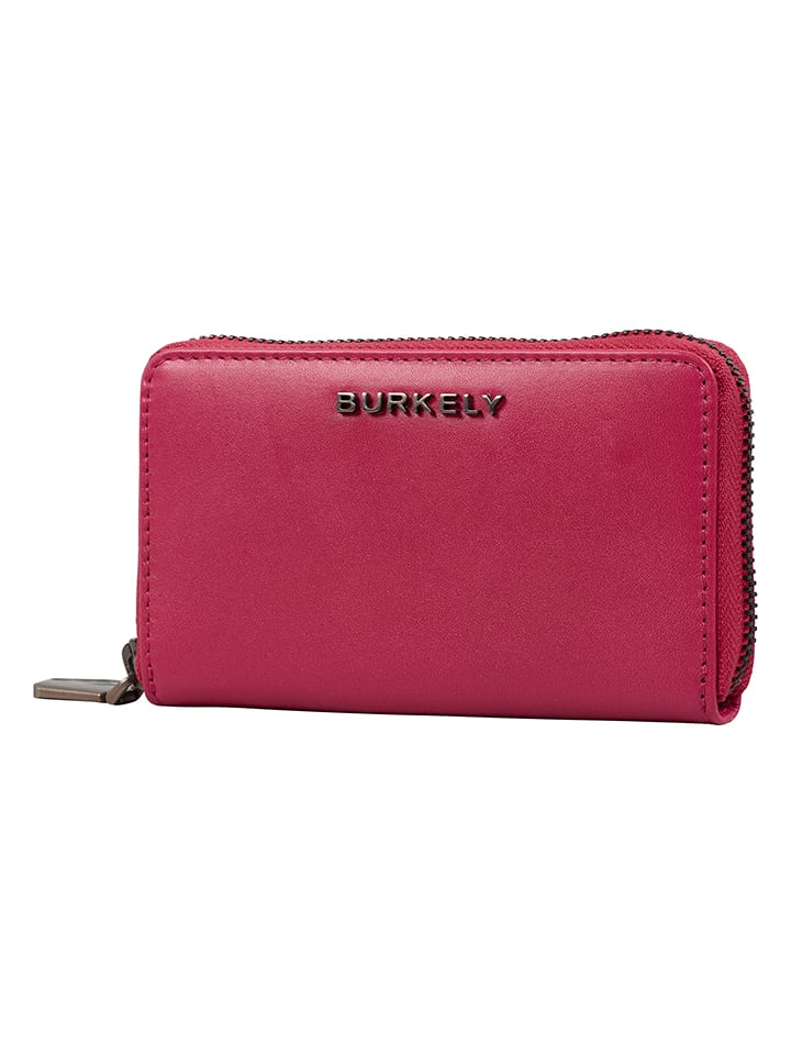 Burkely Leder-Geldbörse in Pink - (B)14 x (H)8,5 x (T)2,5 cm günstig kaufen onesize