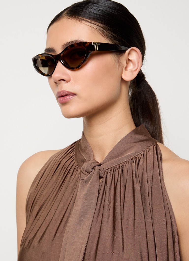 Okulary przeciwsłoneczne Tiffany & Co. TF4225U z polaryzacją typu cat eye