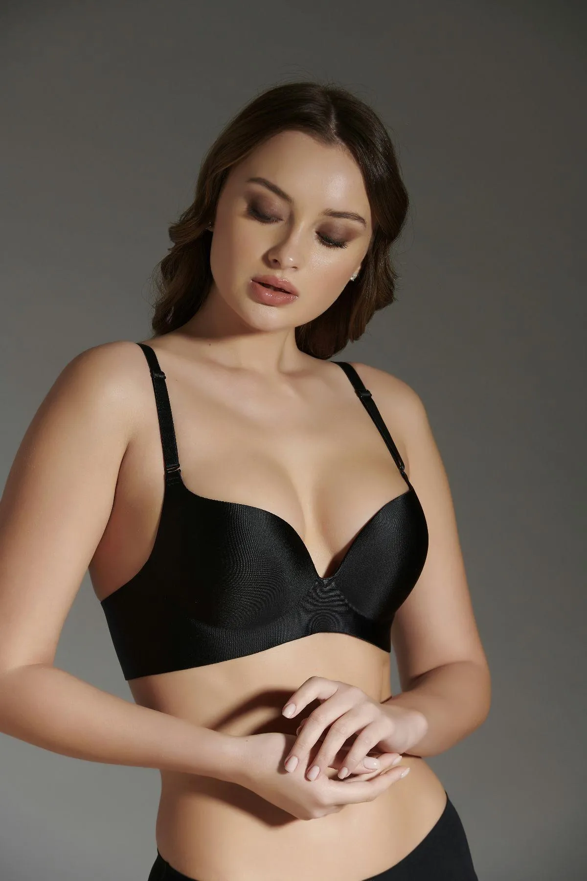 C&City  Half Support Laser Soft Cup BH C16040 Schwarz