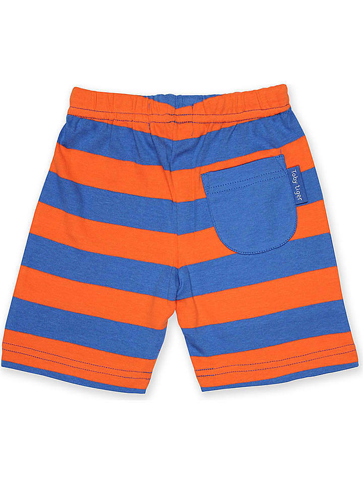Toby Tiger Shorts in Orange/ Blau günstig kaufen 116