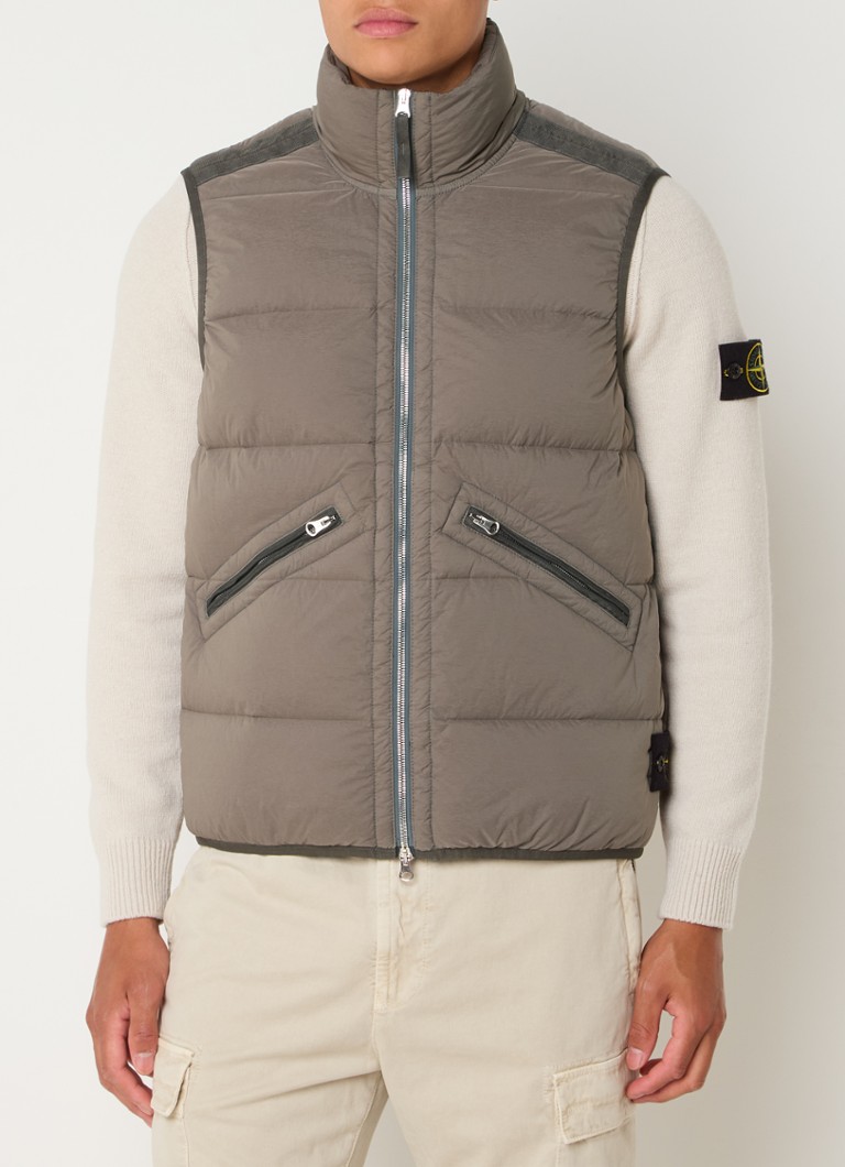 Stone Island G0828 quilted bodywarmer with down filling and zippered pockets