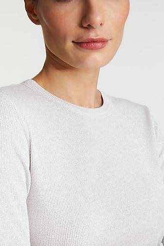 Rich & Royal Damen Langarmshirt ECOVERO RIB LUREX LONGSLEEVE