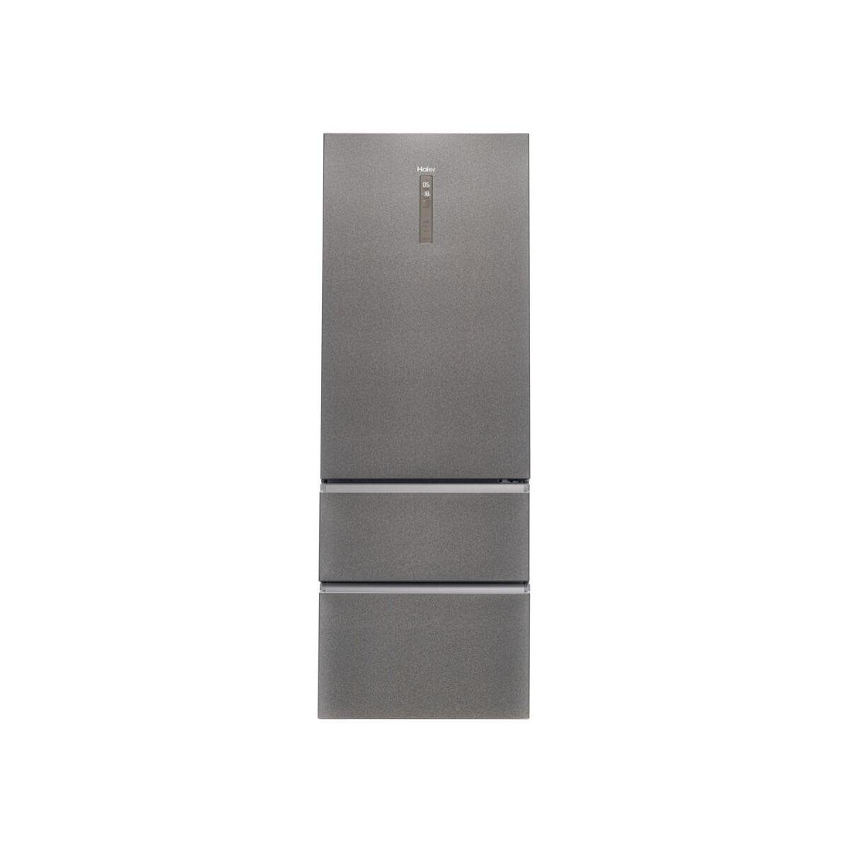 Haier Kühl-/Gefrierkombination HTR7720DNMP, Platinum Inox