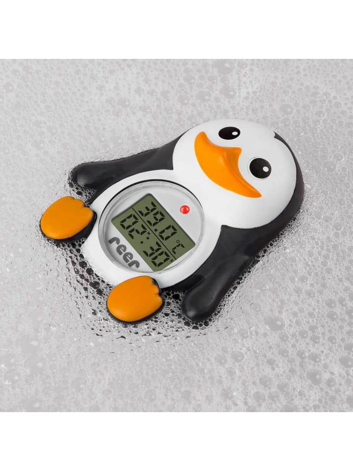 Reer MyHappyPingu 2in1 digitales Badethermometer in Schwarz ab 0 Monate günstig kaufen onesize