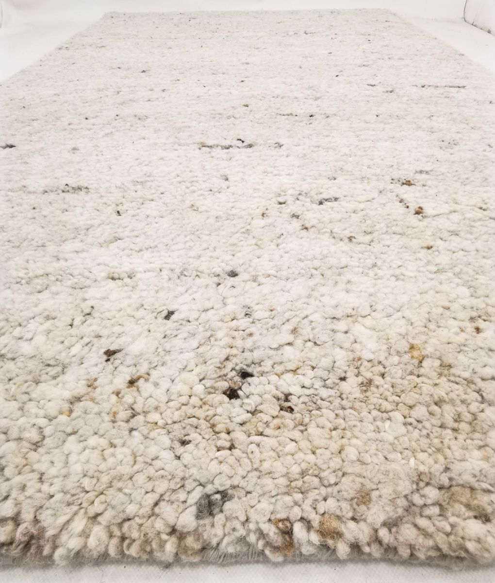 Teppich aus Indien Zara Uni Beige 140 x 200 cm