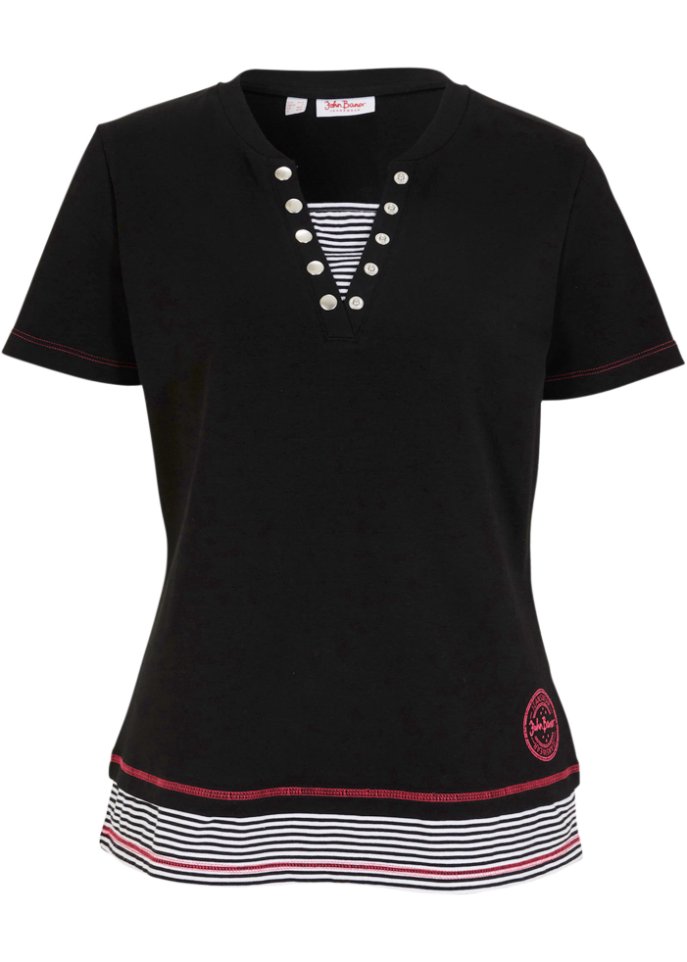 Baumwolle-Shirt, 2 in 1-Optik
