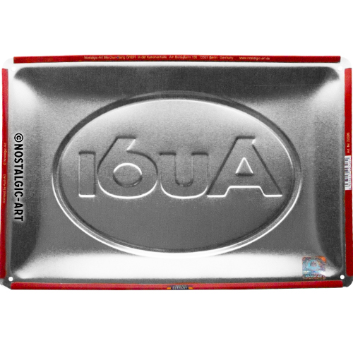 Nostalgic Art Retro Blechschild 20x30cm, Motiv "Audi - Logo Red Shine", 1 Stück - ATU
