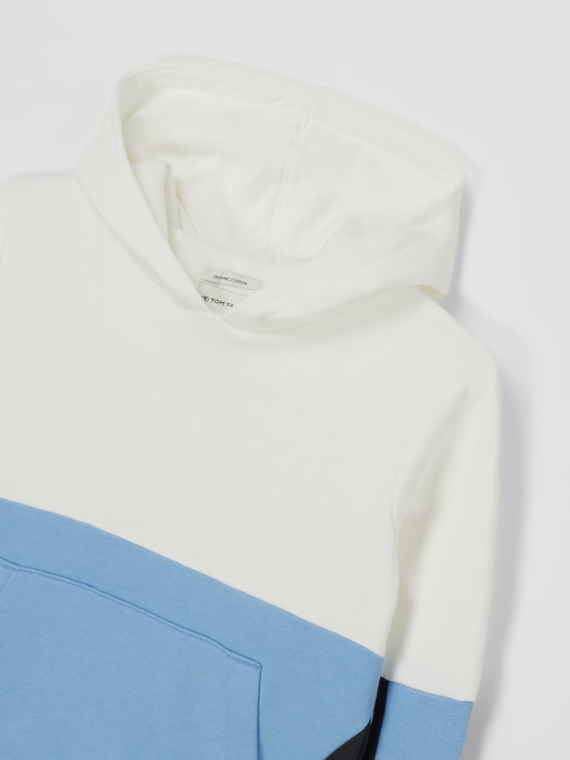Hoodie aus Baumwolle in bleu