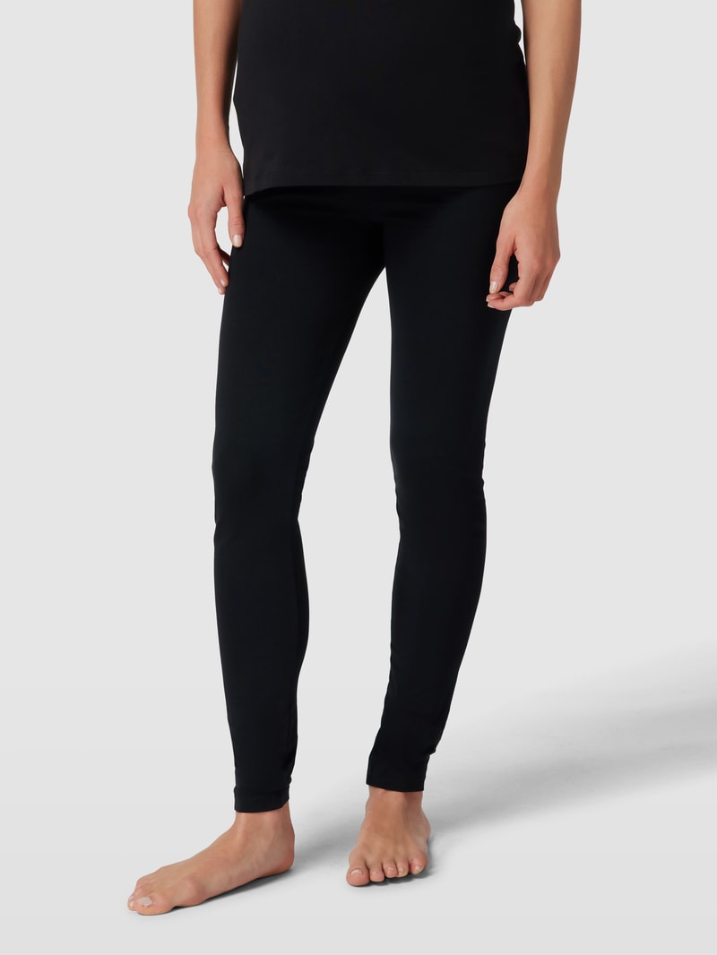 Umstands-Leggings mit Stretch-Anteil im 2er-Pack in schwarz