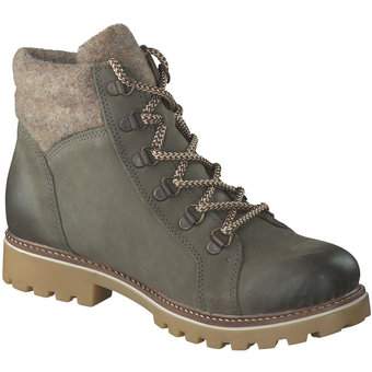Remonte Schnür Boots in grün