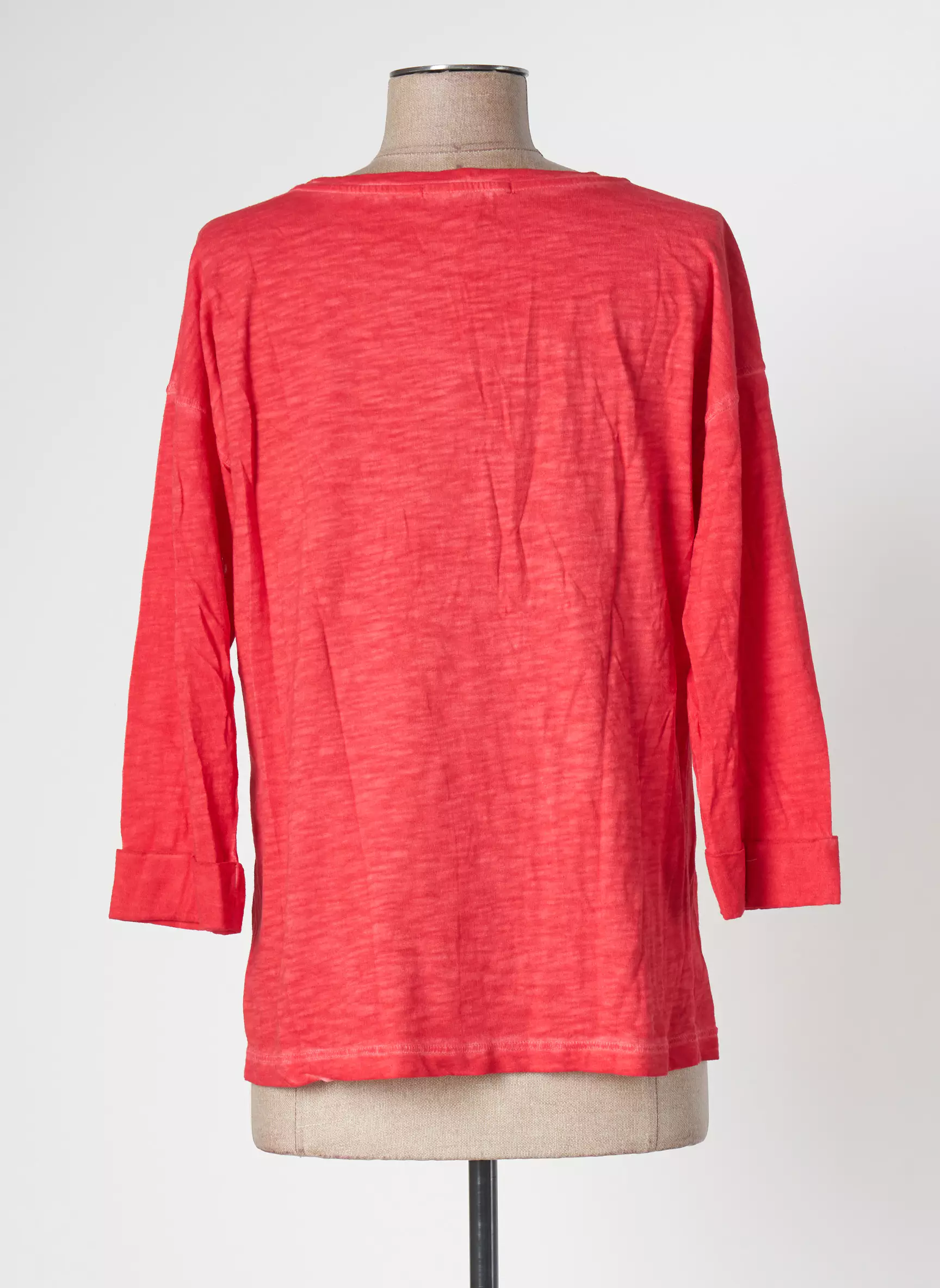 Terre Mer Tshirts Femme couleur rouge