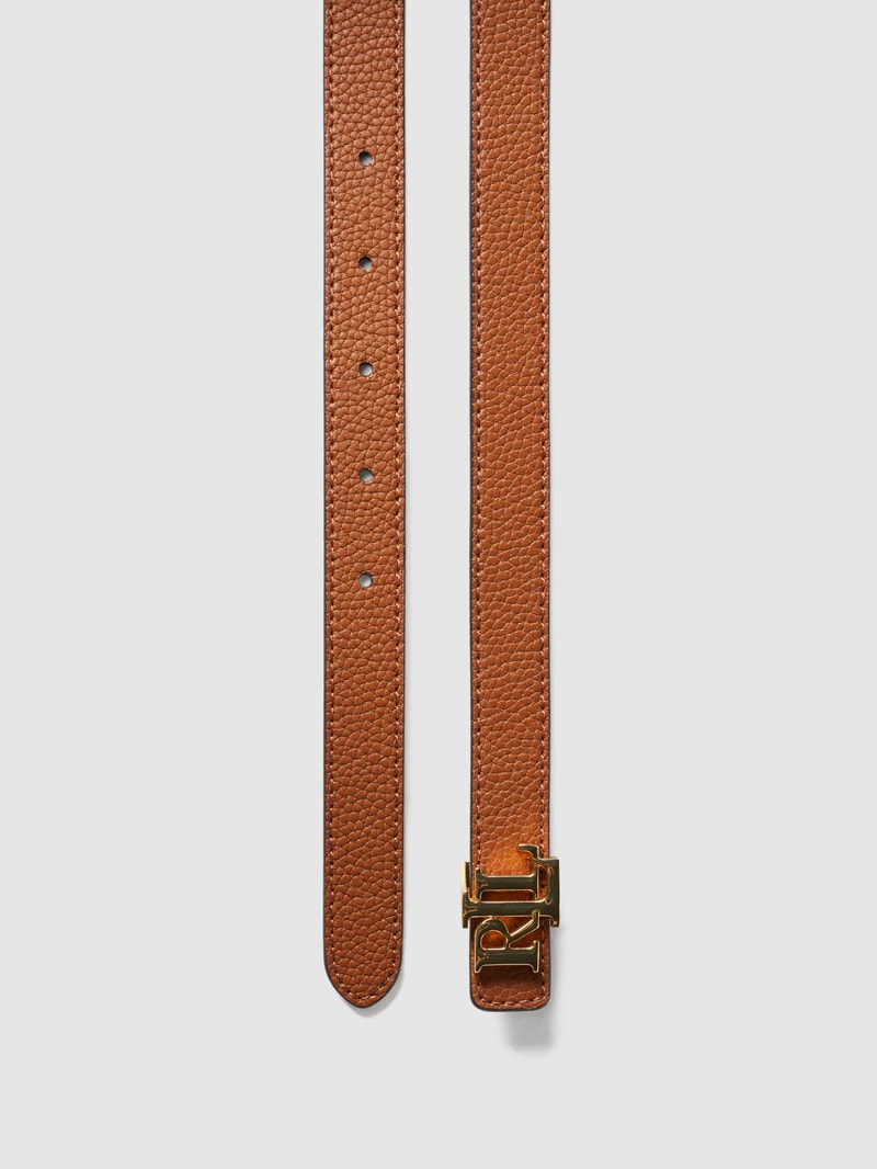 Wendegürtel aus Leder in dunkelbraun