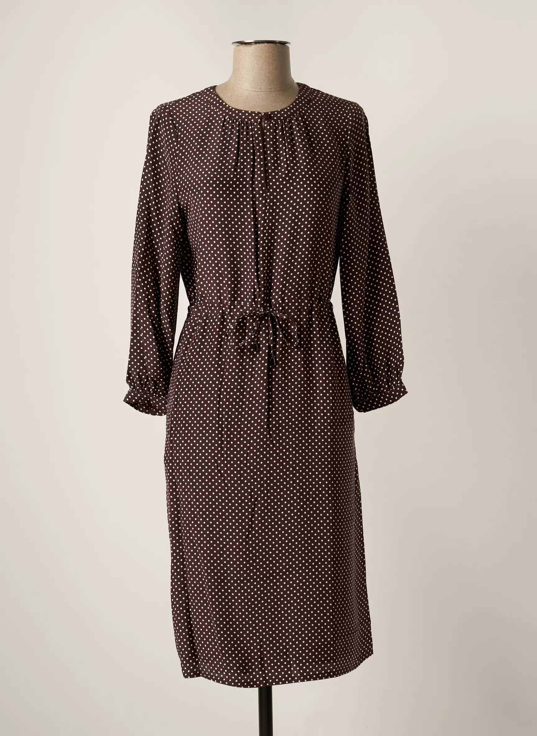Comptoir Des Cotonniers Robes Mi Longues Femme couleur marron
