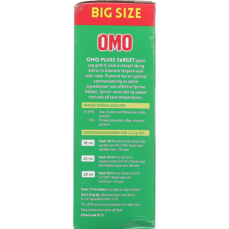 Omo Omo Pluss Color 3,7 kg