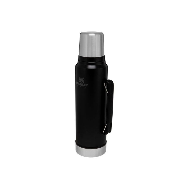 Stanley Thermoflasche, Classic Legendary Bottle 1.1qt \/ 1l  Matte Black Pebble
